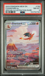 2023 Pokemon Mew En-151 #199 Charizard Ex Special Illustration Rare PSA 8 WC