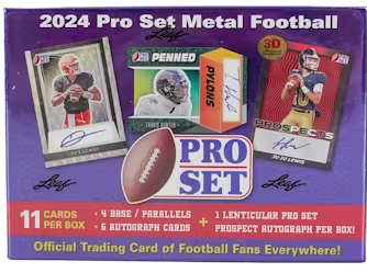 2024 Leaf Pro Set Metal Football Hobby Box