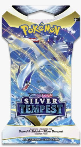 pokemon silver cards pack Pokemon Silver Tempest Sleeved Booster Pack