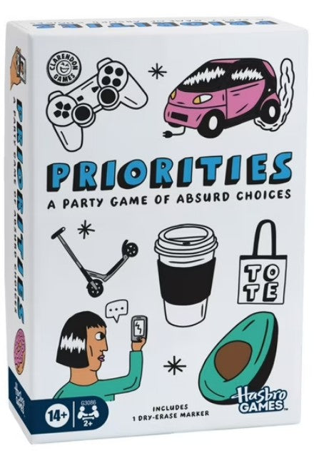 Priorities Game, Hilarious Party Game of Absurd Choices, Card Games for Adults and Teens 14+