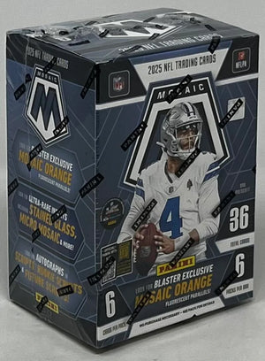 2025 Panini Mosaic Football 6-Pack Blaster Box (Blue Box)
