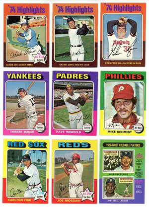 1975 TOPPS BASEBALL COMPLETE SET BREAK - 15 CARDS PER BOX! INCLUDES 1 OR MORE HOFER!