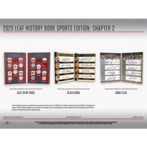 2025 Leaf History Book Sports Edition: Chapter 2 Hobby Box