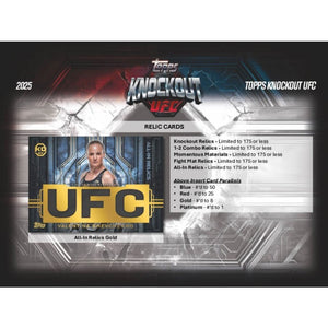 2025 Topps Knockout UFC Hobby Box (Presell)
