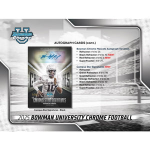 2025 Bowman University Chrome Football Hobby Box