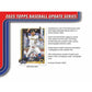 2025 Topps Update Series Baseball Jumbo Box (Presell)