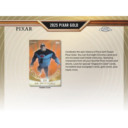 2025 Topps Pixar Gold Hobby 6-Box Case