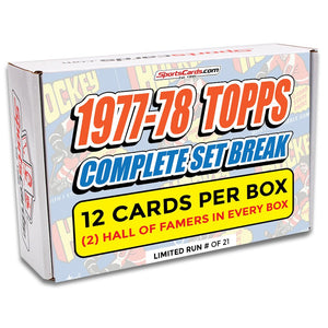 1977-78 TOPPS HOCKEY COMPLETE SET BREAK - 12 CARDS PER BOX! 2 HOFERS PER BOX!