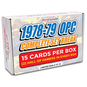 1978-79 O-PEE-CHEE HOCKEY COMPLETE SET BREAK - 15 CARDS PER BOX! 2 HOFERS PER BOX!