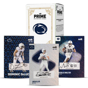 Penn State University Football 2025 Trading Cards - Prime Box (THREE Guaranteed Autographs)