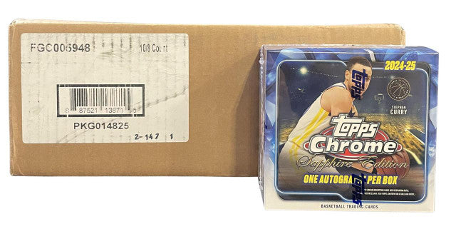 2024/25 Topps Chrome Sapphire Edition Basketball 10-Box Case