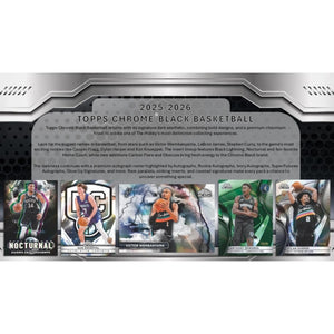2025/26 Topps Chrome Black Basketball Hobby Box