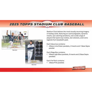 2025 Topps Stadium Club Baseball 36-Card Fat Pack