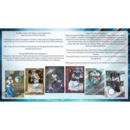 2025 Topps Chrome Football Blaster 40-Box Case