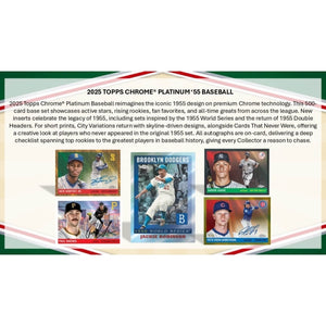 2025 Topps Chrome Platinum '55 Baseball Hobby Box (Presell)