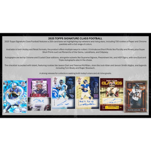 2025 Topps Signature Class Football Hobby Jumbo Box (Presell)
