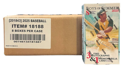 2025 Panini Boys of Summer Baseball Hobby 8-Box Case