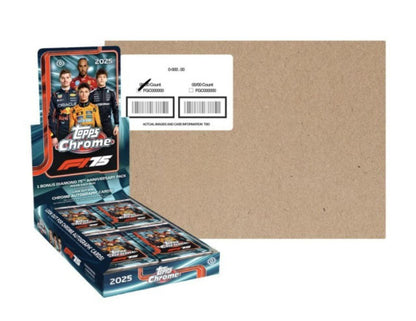 2025 Topps Chrome F1 Formula 1 Hobby 12-Box (Presell)