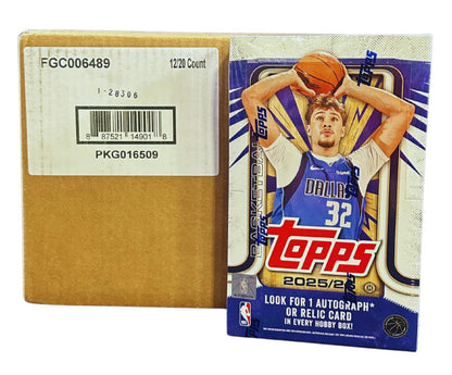 2025/26 Topps Flagship Basketball Hobby Case (12 Boxes)