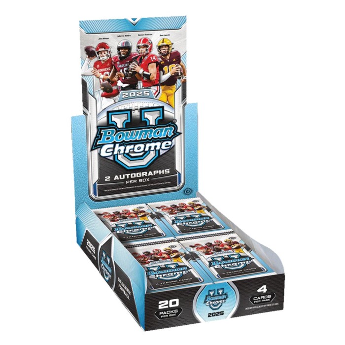 2025 Bowman University Chrome Football Hobby Box