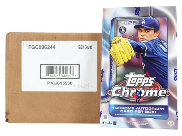 2025 Topps Chrome Baseball Hobby 12-Box Case