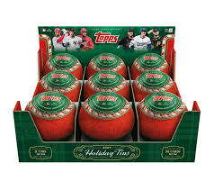 2025 Topps Holiday Baseball Tin 9-Pack Case (set of 4)