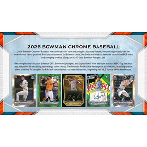 2026 Bowman Chrome Baseball Mega Box