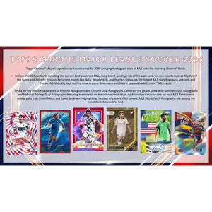 2026 Topps MLS Major League Soccer Chrome Blaster Box (Presell)