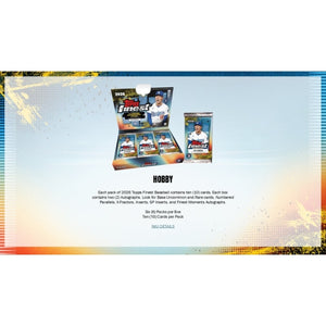 2026 Topps Finest Baseball Hobby Box (Presell)