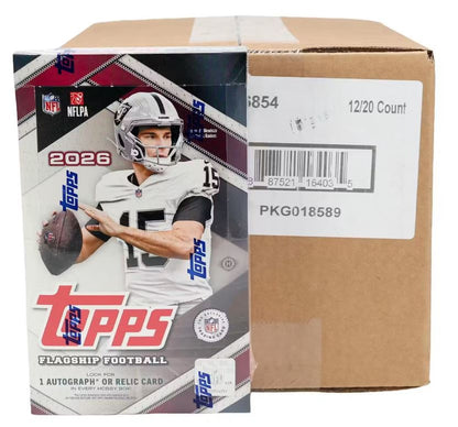 2026 Topps Football Hobby 12-Box Case (Presell)