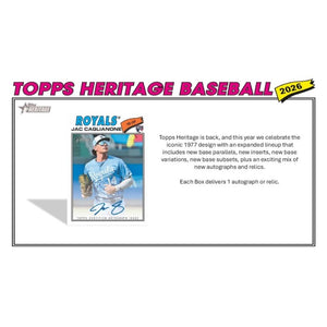 2026 Topps Heritage Baseball Mega Box