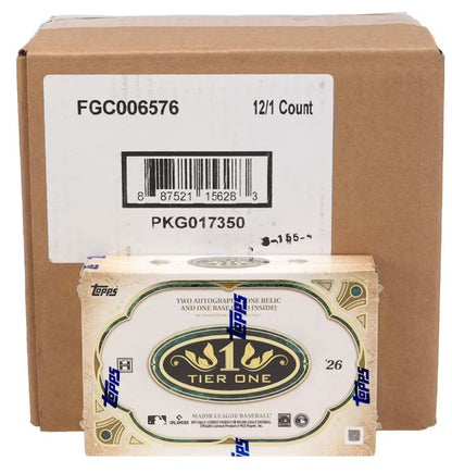 2026 Topps Tier One Baseball Hobby 12-Box Case