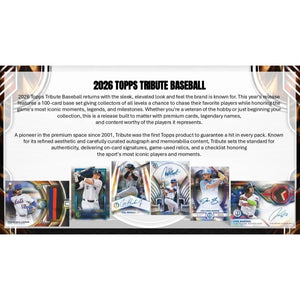 2026 Topps Tribute Baseball Hobby Box (Presell)