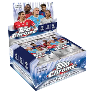 2023/24 Topps Chrome UEFA Club Competitions Soccer Hobby Jumbo Box