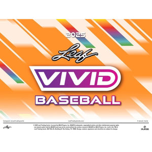 2025 Leaf Vivid Baseball Jumbo Box (Presell)