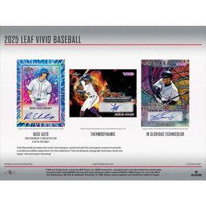 2025 Leaf Vivid Baseball Jumbo Box (Presell)