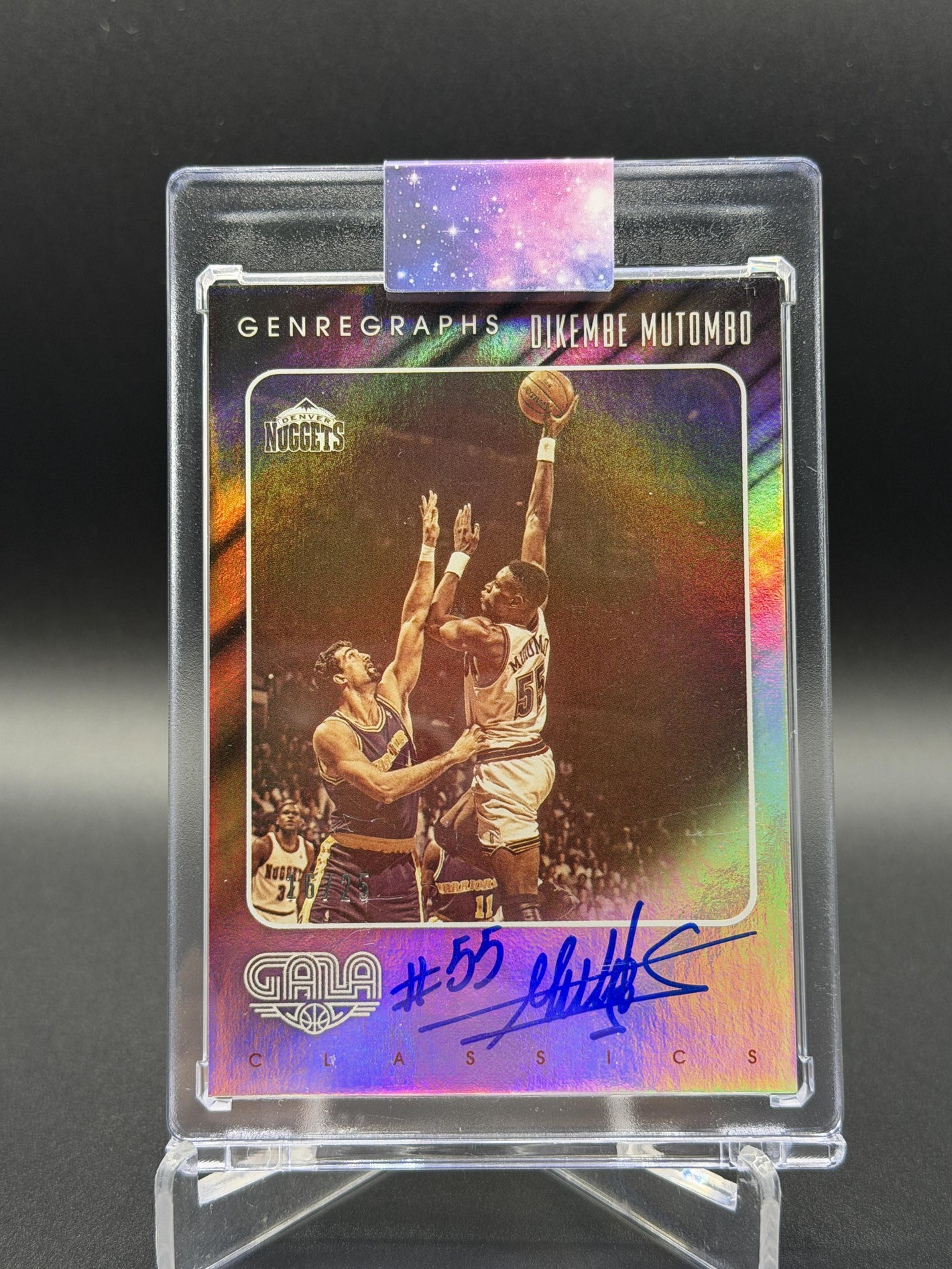 2015-16 Panini Gala #36 Dikembe Mutombo /25 Genregraphs Classics Auto