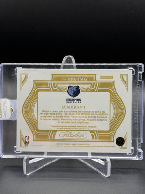 2024-25 Panini Flawless #HPA-JMG Ja Morant Horizontal Patch Auto Gold #/10