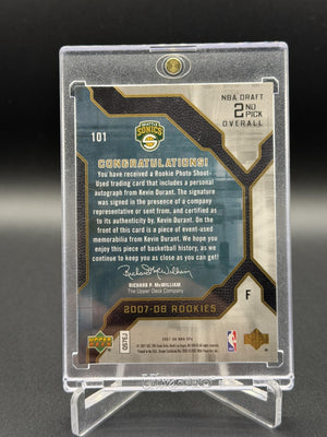 2007-08 Upper Deck SPX Kevin Durant Rookies Patch Auto /299