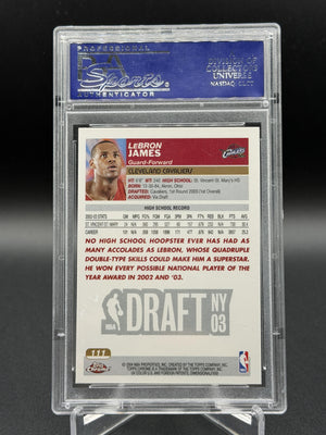 2003-04 Topps Chrome #111 Lebron James Rookie RC PSA 10