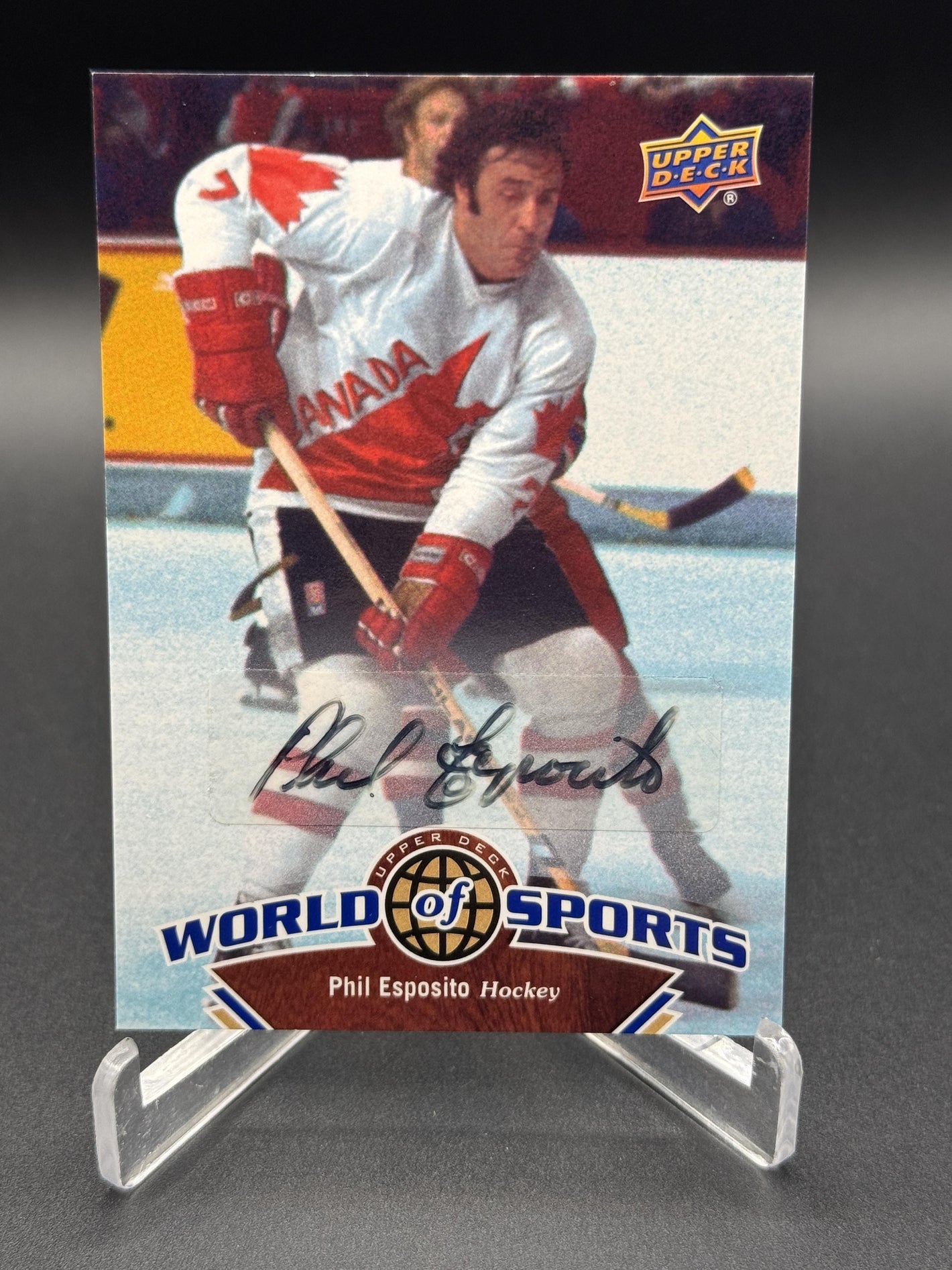 2010 Upper Deck World of Sports #313 Phil Esposito Auto