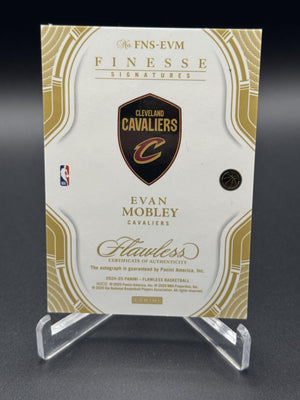 2024-25 Panini Flawless #FNS-EVM Evan Mobley Finesse Signatures #/25