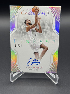 2024-25 Panini Flawless #FNS-EVM Evan Mobley Finesse Signatures #/25