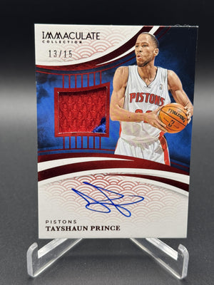 2024-25 Immaculate Tayshaun Prince Patch Auto /15