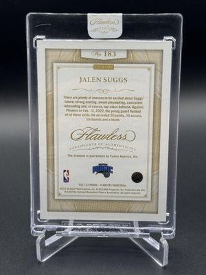 2021-22 Panini Flawless #183 Jalen Suggs Rookie RC Diamond #/5
