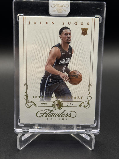 2021-22 Panini Flawless #183 Jalen Suggs Rookie RC Diamond #/5