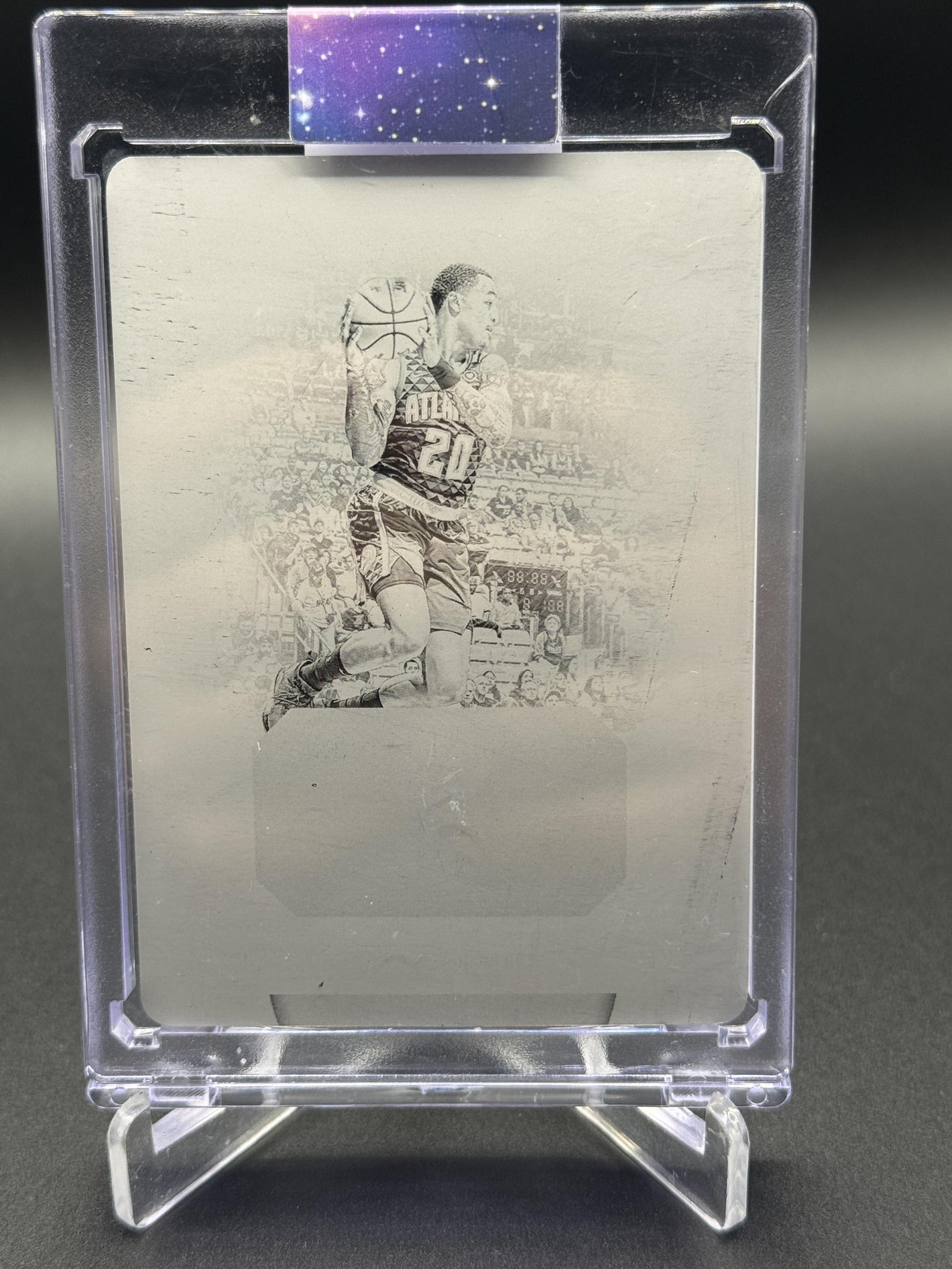 2019-20 National Treasures #20 John Collins Treasured Threads Printing Plate 1/1