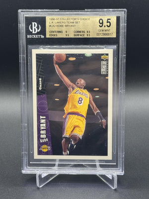 1996-97 Collector's Choice Los Angeles Lakers #LA2 Kobe Bryant Rookie BGS 9.5