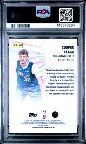 2025-26 Topps #PP-16 Cooper Flagg Rookie RC Power Players PSA 10