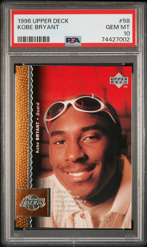 1996-97 Upper Deck #58 Kobe Bryant Rookie RC PSA 10
